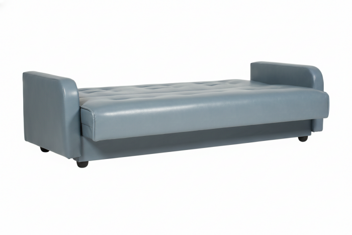 Диван-книжка Аккорд, 140х190, экокожа серая