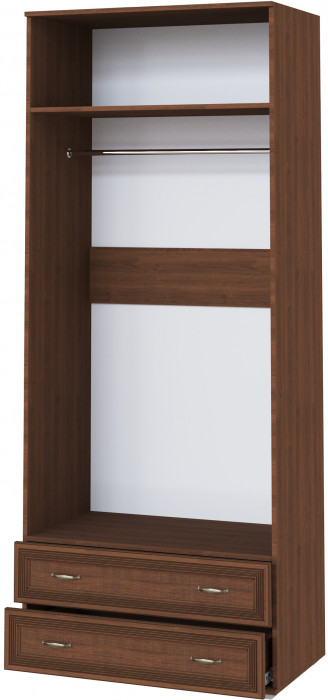 Ливорно Шкаф 2-х ств. с зеркалом ЛШ-23 орех донской