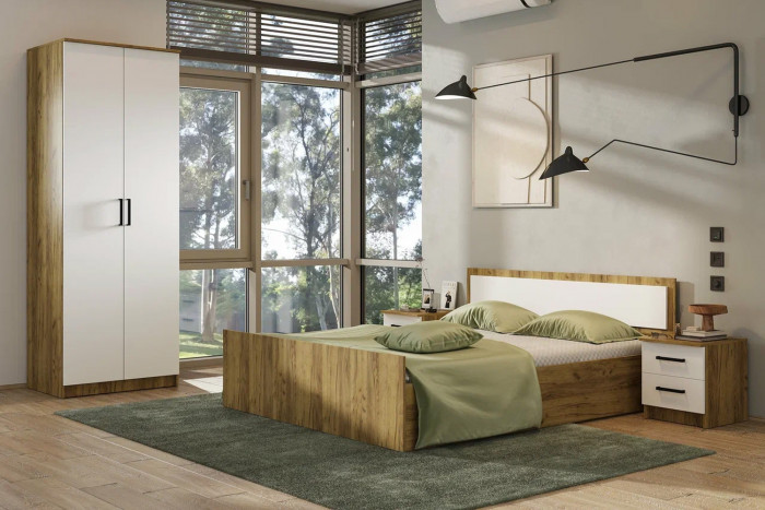 Зеркало "Евро" З-01 крафт/белый