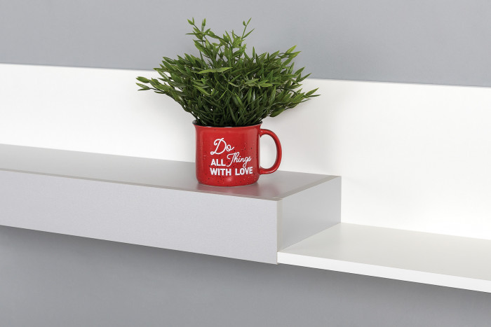 Торонто 11.39 Кровать + 16.475 Полка + 13.321 Комод, цвет белый шагрень/стальной серый, ШхГхВ 274х84,4х150 см., сп. м. 800х1900 мм, б/м, основан. есть