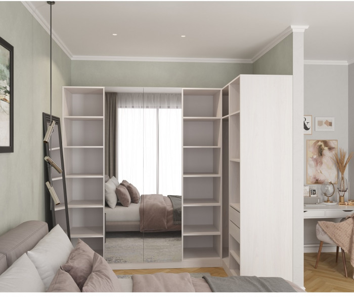 Гардеробная Рум. Комплект 3.2, белый