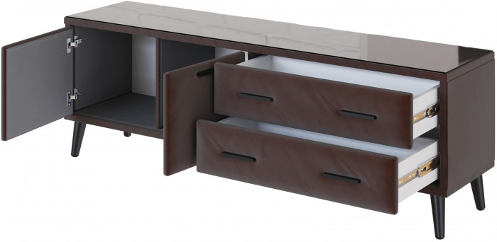 Тумба ТВ интерьерная Виго 1,6 коричневый