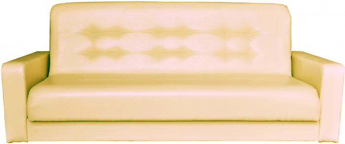 Диван-книжка Аккорд, 140х190, экокожа бежевая