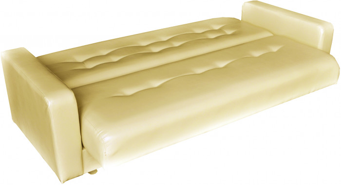 Диван-книжка Аккорд, 140х190, экокожа бежевая