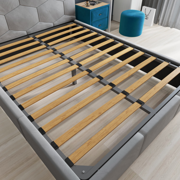 Манука Кровать интерьерная 180 бирюза, ортопед