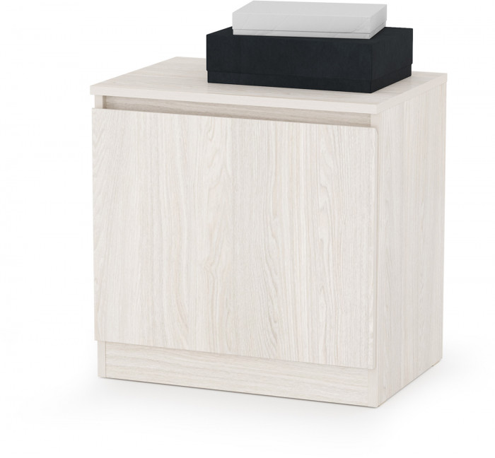 КР100 Ника прихожая 13.248 Тумба + 15.08 Вешалка, цвет ясень анкор светлый, ШхГхВ 53,8х38,1х207,9 см., универсальная сборка