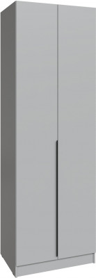 Шкаф Мадрид (0,75) с полками без зеркала, Камень серый
