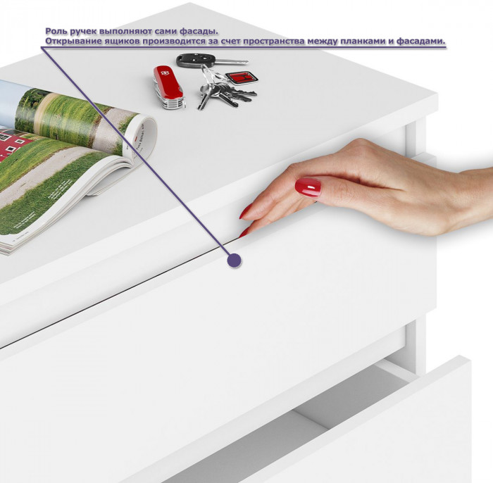 Мори компьютерный стол МС-16 правый + Тумба МТВ1204.1, белый
