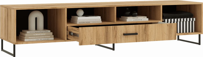 Нэнси LOFT Тумба ТВ 2000 (ЛДСП) (Дуб Крафт)