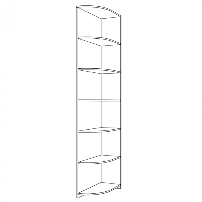 Стеллаж угловой Парма Нео