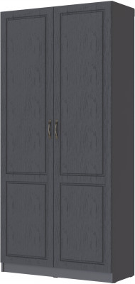 Шкаф 2-х створчатый Апполия, Графит серый/Лунный кратер