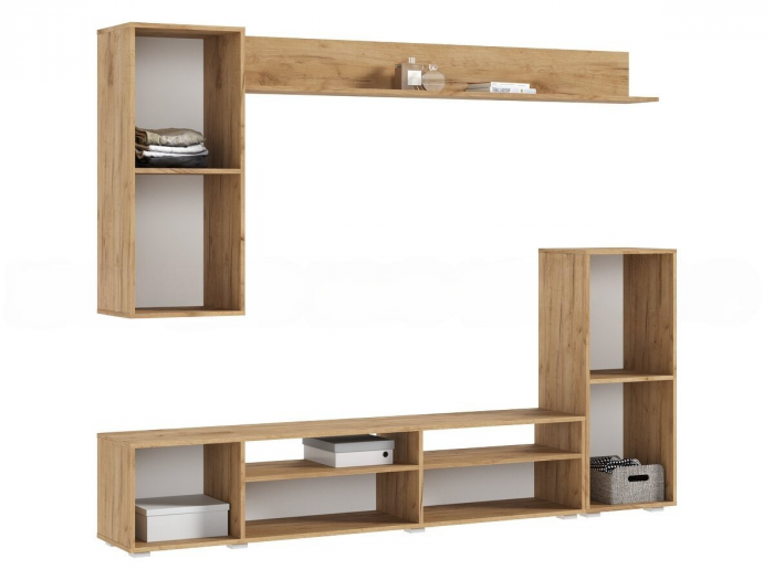 Гостиная Верона Графит/дуб крафт