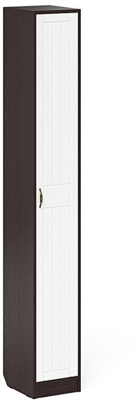 Прихожая П-6-350 Пенал, цвет венге/фасады МДФ белое дерево фрезеровка прованс, ШхГхВ 30х35х210 см., универсальная сборка