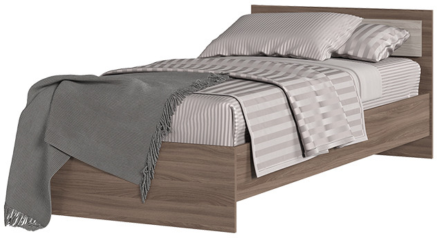 ГАРМОНИЯ КР 603 кровать (0,952х0,7х2,032) шимо темный/шимо светлый