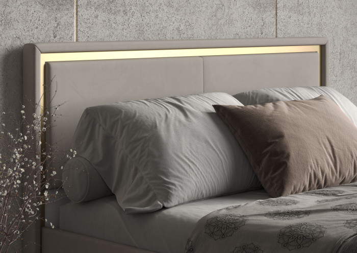 Кровать 140 с подъемным механизмом КРП-431-М-14, Микровелюр-47