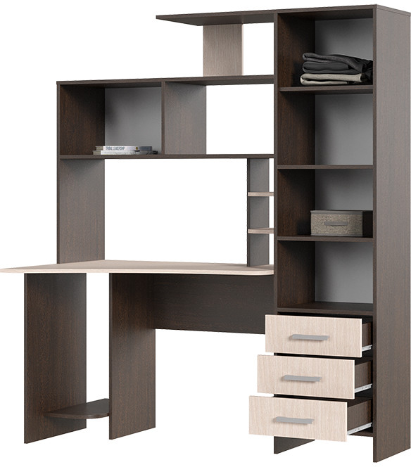 СТОЛ КОМПЬЮТЕРНЫЙ №6 (1,5х1,82х0,814) венге/белфорт