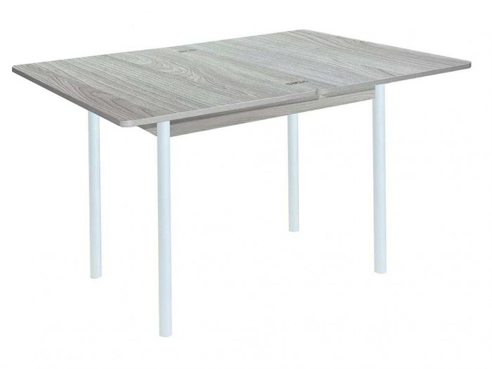 Симпл стол обеденный раскладной / Ясень светлый/белый