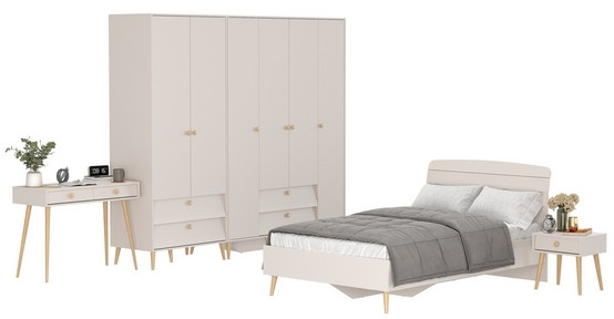 Афина Спальня 40-1200, кашемир серый