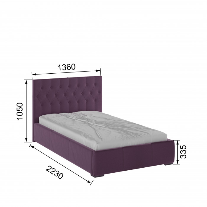 Октавия Кровать интерьерная 120 атлантида ромб, ПМ