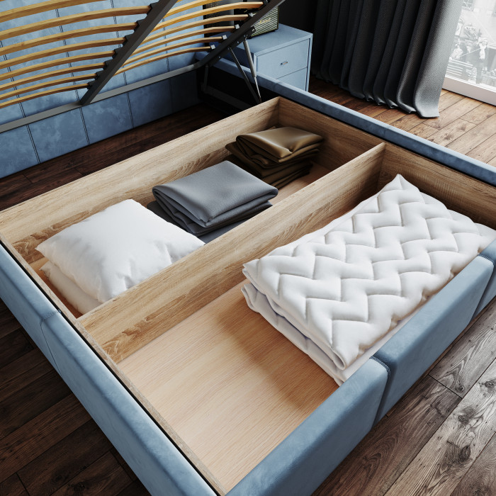 Рио Кровать интерьерная 900 мятный квадрат, ПМ