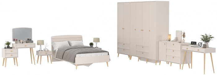 Афина Спальня 41-1200, кашемир серый