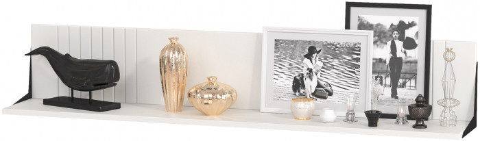 Валенсия Гостиная № 068, цвет ЛДСП белый шагрень/МДФ белый шагрень, ШхГхВ 327,2х38,3х225,2 см., ниша для ТВ 133х38х117 см., универсальная сборка