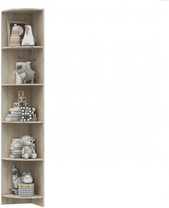 Модульная детская Мартина, композиция 1 (Белый глянец, Дуб Сонома)