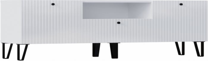 Оливия Тумба ТВ (малая) (Графит Софт, Графит)