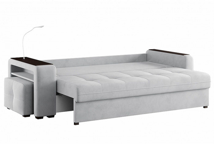 Диван Smart 4 пуф слева Б4-3Т-Б3 СК Ультра Смог