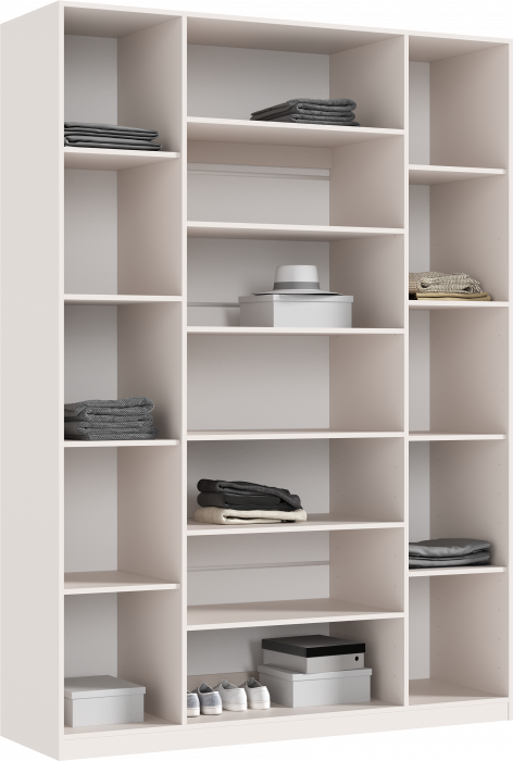 Ларго Шкаф 4-х створчатый 1600 (5 полок), Кашемир