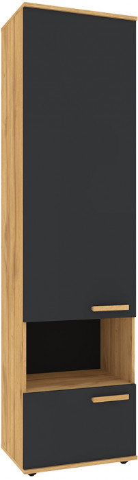 Шкаф МЦН Кровн 11, Графит, Дуб золотистый