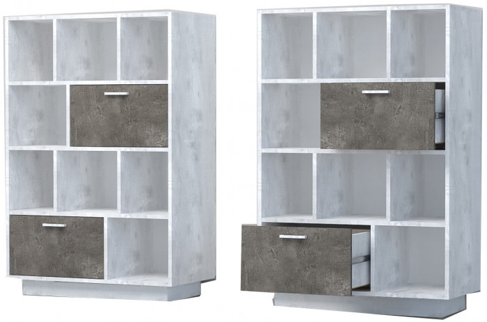 Эго Комод К-1 ПД (Камень Темный/Дуб Крафт Золотой)