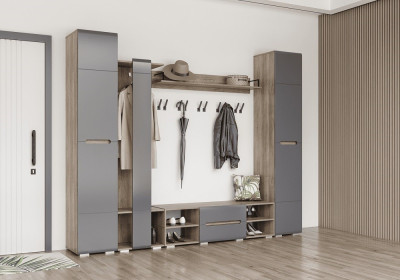 Прихожая Наоми. Комплект 1, графит