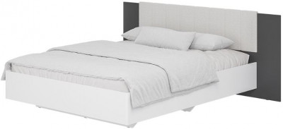 Кровать 1,6 м "Шарм" КР-18 Белый/ Графит