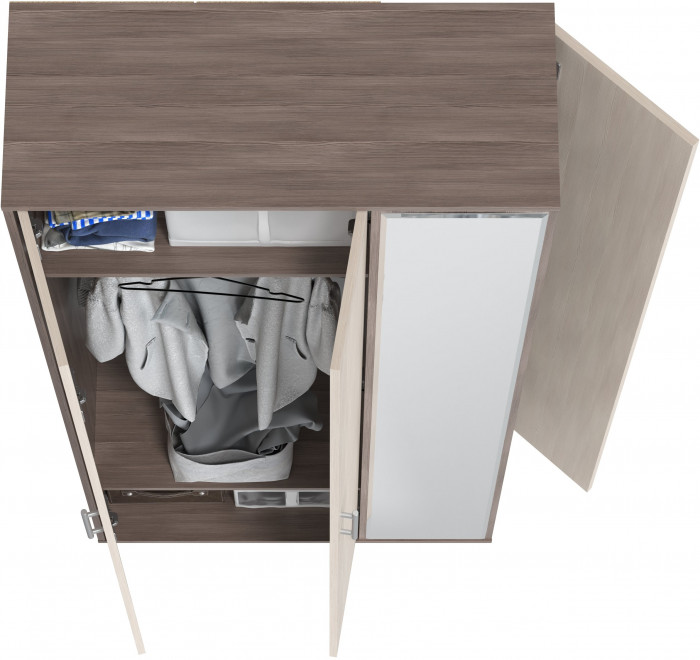 Прихожая 2-3421бод.тем/св Домино-мини, бодега тёмный/бодега светлый