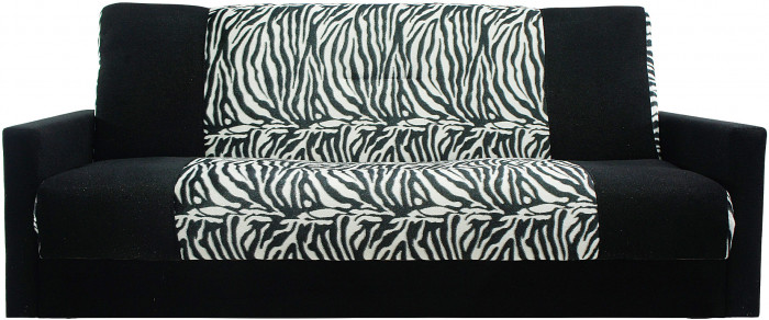 Раскладной диван-книжка Честер, 140х190, велюр зебра