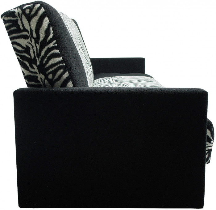 Раскладной диван-книжка Честер, 140х190, велюр зебра