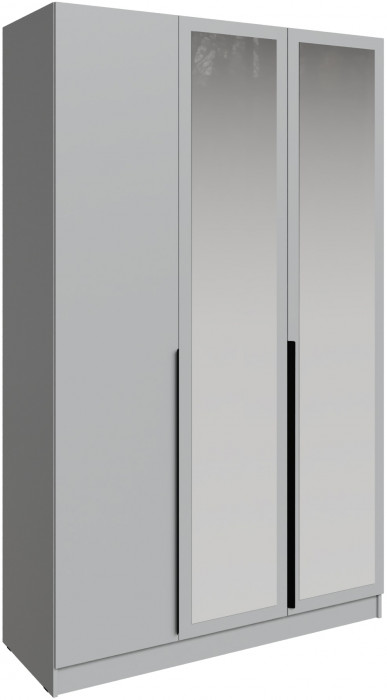 Шкаф Мадрид (1,4) с зеркалом, Камень серый