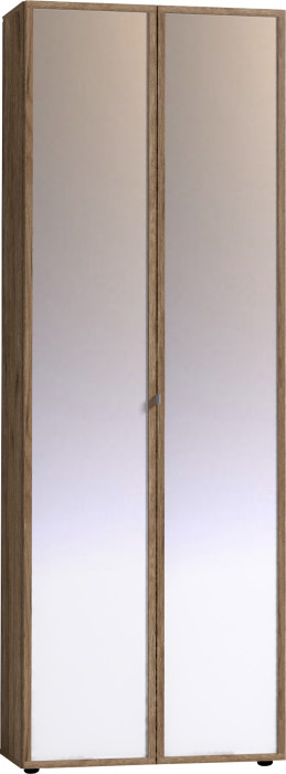 Шкаф для одежды с зеркалами Натуре 92, дуб табачный