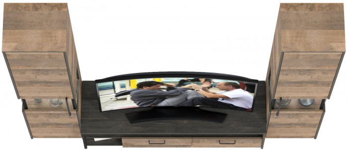 Трувор Гостиная 018, дуб гранж песочный/интра