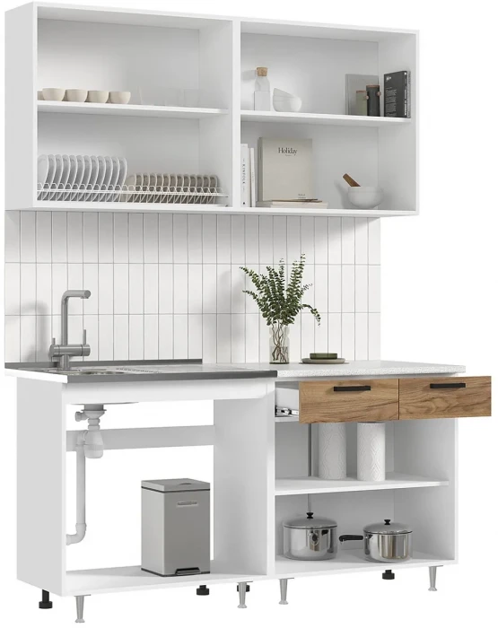 ЛДСП Кухня Рио NEW 1,6м дуб крафт