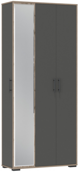 Прихожая 2-3421дкт/граф Домино-мини, дуб крафт табачный/графит