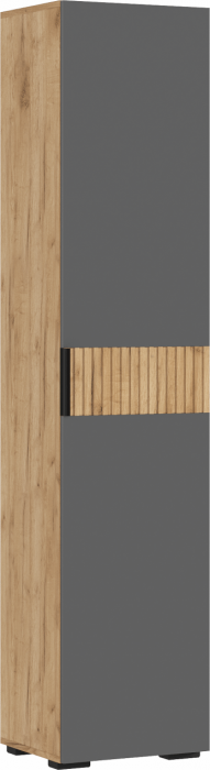 Роджина Пенал 400 (Белый глянец, Дуб Крафт Золотой)