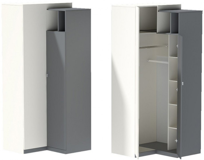 Модульная детская Клео набор 5 (Графит/Миндаль/Солнечный)