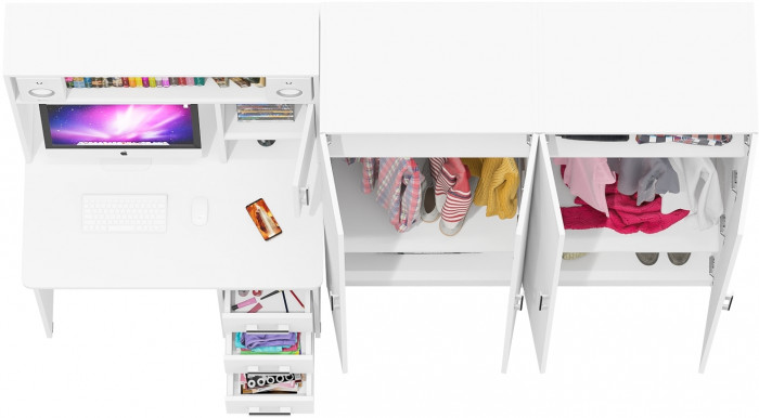 С-МД-СК9 Компоновка № 01, белый шагрень