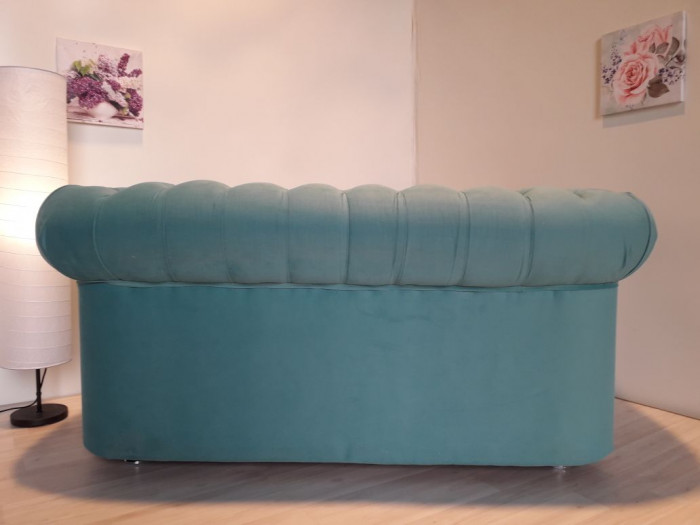 Диван офисный нераскладной Честер 2-х местный, велюр