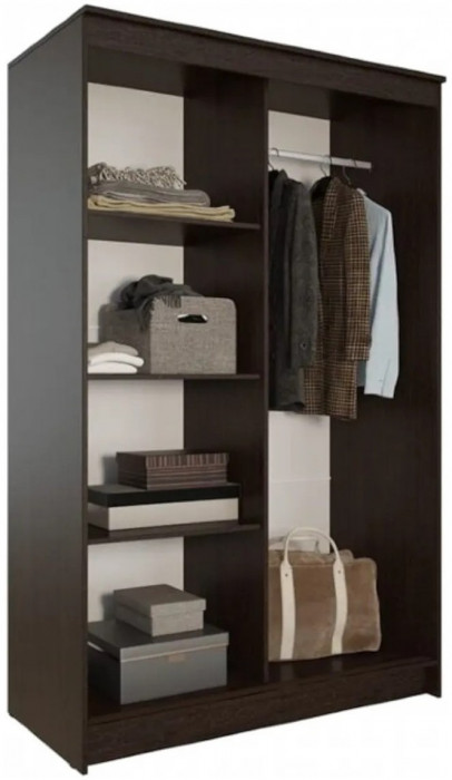 Элегант Шкаф-купе 6, Ясень шимо темный/светлый