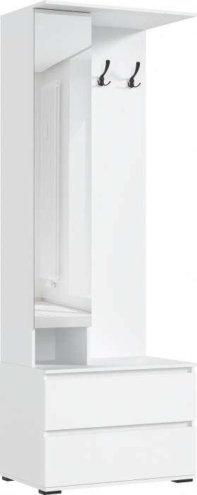 Норд Прихожая, композиция №1, Белый глянец/Белый