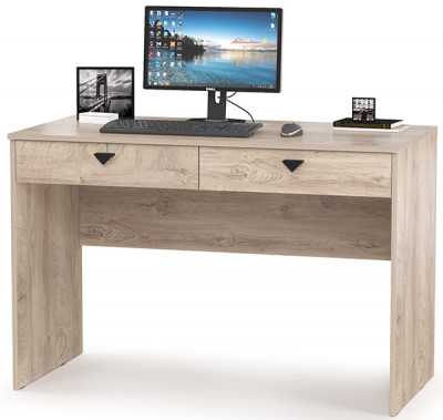 КР100 Бостон 12.69 Стол компьютерный, цвет дуб эндгрейн элегантный, ШхГхВ 115,2х57,2х76 см.