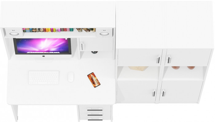 С-МД-СК9 Компоновка № 02, белый шагрень